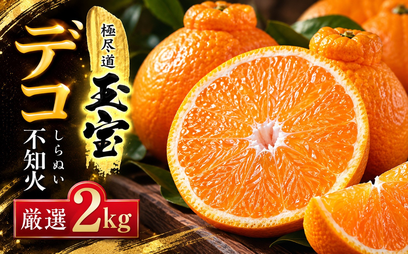 
                  ＜愛媛名産＞玉宝デコ(不知火)　2kg＜A64-83＞【1623966】 YWTY072
                