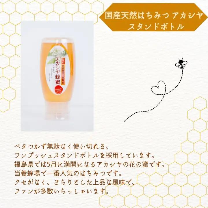 国産天然はちみつ アカシヤ スタンドボトル 500g  | ハチミツ 蜂蜜【株式会社渡辺養蜂場】