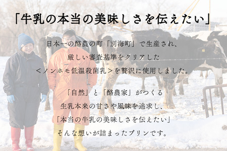 濃厚プリン　New Pudding（ニュープディング）【be152-0931】　（ ぷりん プリン 濃厚 牛乳 乳製品 スィーツ 北海道 別海町 人気 ふるさと納税 ）