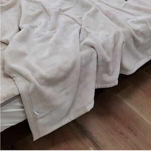 毛布 シングル オーガニック ベージュ 毛布