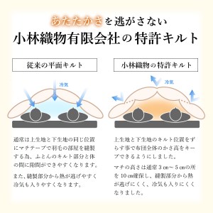 布団【完全立体キルト】羽毛掛けふとん（ シングル ）ポーランド産ホワイトダックダウン93％ ライトグリーン 布団