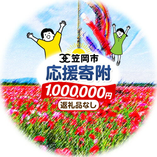 【ふるさと納税】 岡山県 笠岡市 応援寄附 1口 1000000円【返礼品なし】