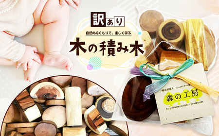 訳あり（スポルテッド有） 木のつみき ｜ 森の工房