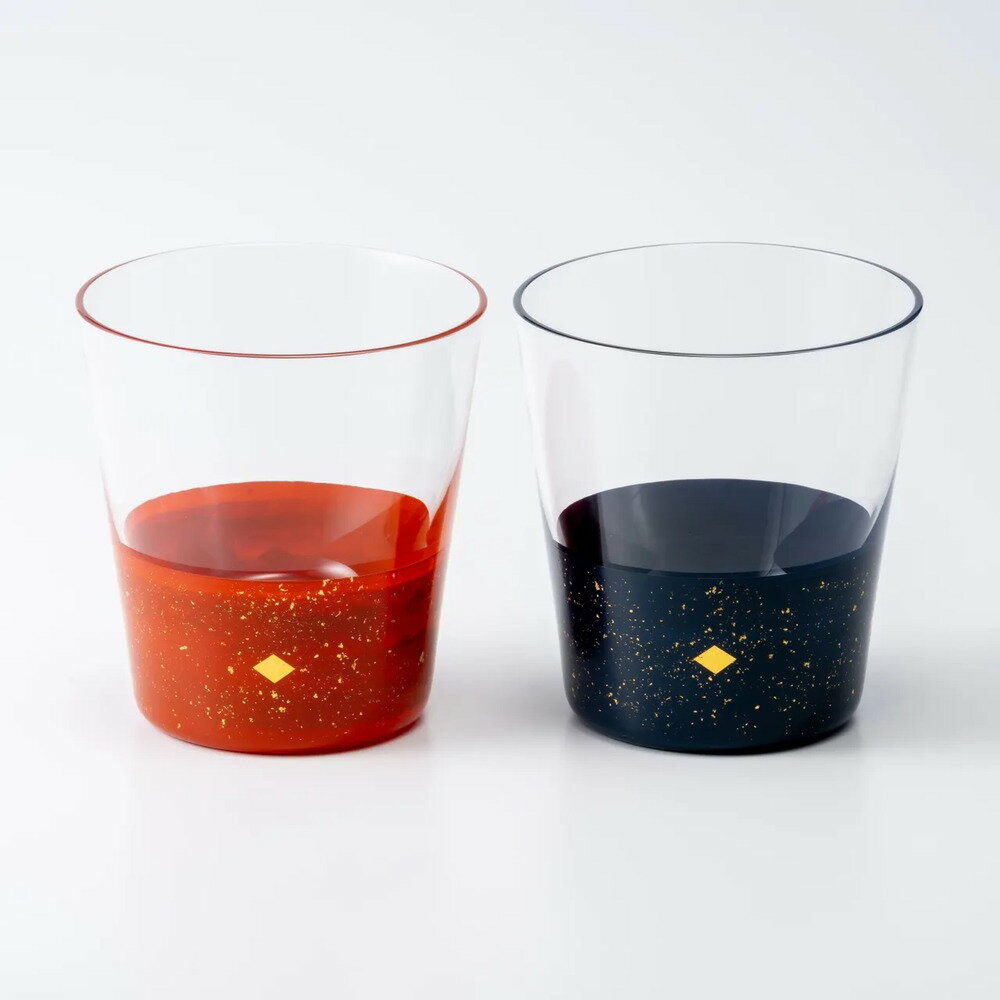 【ふるさと納税】漆グラス秀衡 オールド ペア グラス タンブラー 伝統工芸 工芸品 丸三漆器 一関市 岩手県