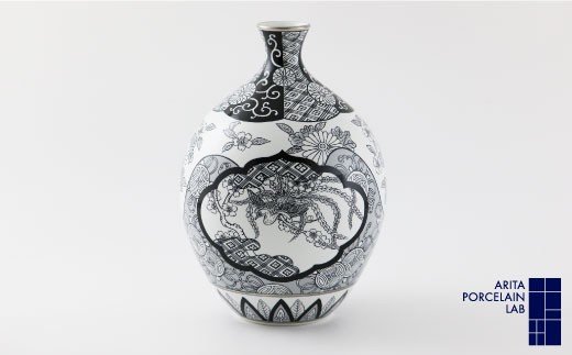 
                  ［有田焼］徳利花瓶 木甲桐紋（JAPANSNOW）【ARITA PORCELAIN LAB】
                