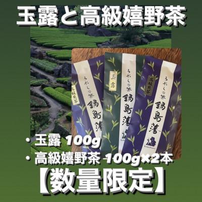 ふるさと納税 佐賀県 【数量限定】濃厚な味わいの玉露(100g)と高級嬉野茶(100g×2本)