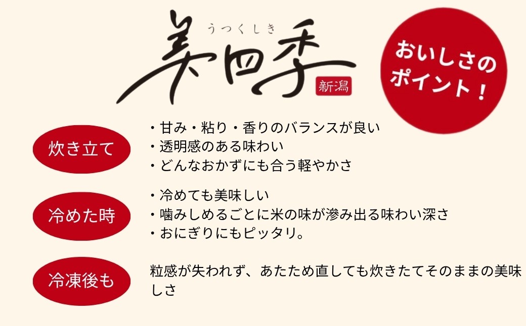 新潟県弥彦産コシヒカリ 美四季 10kg(5kg×2袋)