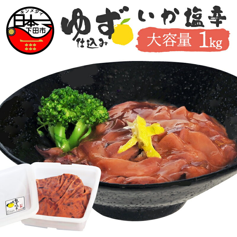 【ふるさと納税】 選べる 配送時期 塩辛 イカ ゆず ごはん おかず おつまみ 豆腐 納豆 大容量 1kg ゆず食品 送料無料 静岡 伊豆 下田