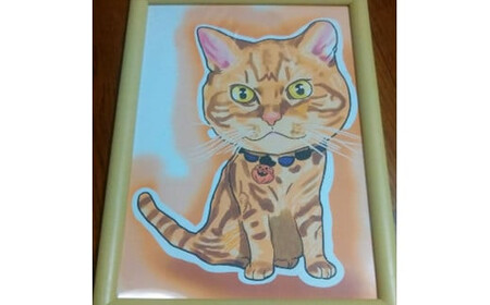 似顔絵（A4サイズ）（１枚に一人）（ペットOK！）【 似顔絵 ギフト 似顔絵 記念日 似顔絵 絵画 似顔絵 敬老の日 】