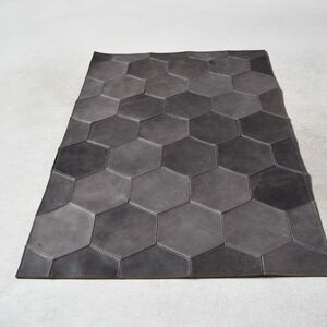 Teha’amana Mat honeycomb Smoke テハマナ 玄関マット スモーク グレー 革 皮 雑貨 おしゃれ レザー 本革 こだわりの逸品 地域特産品 ギフト 自分用 人気 おすすめ