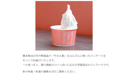 やまえ栗 ジェラート 12個 友和堂 《10月上旬-12月中旬頃出荷》 熊本県 球磨郡 山江村 スイーツ お菓子 洋菓子 アイス 栗 くり