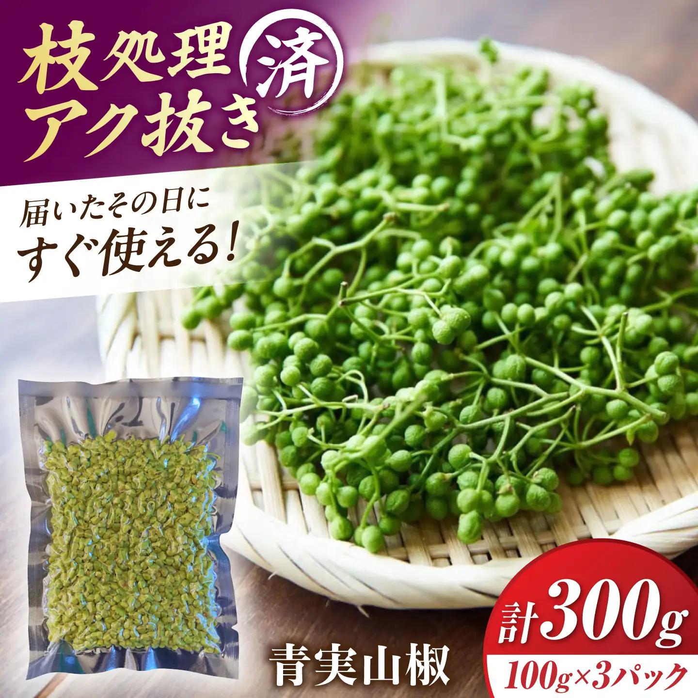 【佃煮の伊吹】青実山椒 300g [AQCA012]実山椒