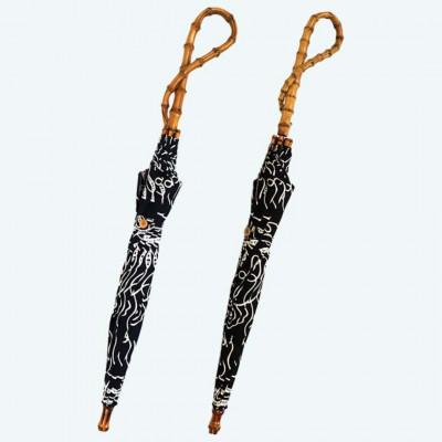 ふるさと納税 田原本町 傘 日傘 長傘 レディース ローズ柄 綿100% UV防止 521406 日本製 ブラック |  | 03