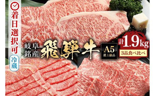 29.配送日指定可能「A5等級 飛騨牛 サーロイン・ロース・ロース焼肉用 特盛セット 」冷蔵配送 150日先まで先行予約可能