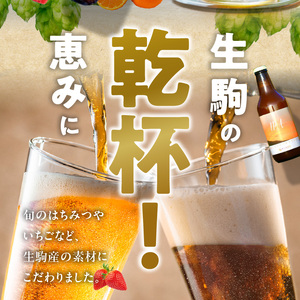 IKOMA BEER 季節のおまかせ2本セット クラフトビール 地ビール 生駒ビール 詰め合わせ 季節のおまかせ ビール 贈り物 プレゼント 飲み比べ 醸造 飲みやすい フルーティー 香り豊か 家飲み