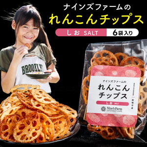 野菜 おやつ れんこんチップス 塩味 6袋 野菜 おやつ