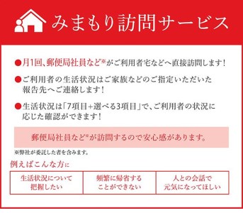 M93-01 郵便局の「みまもり訪問サービス」（３か月）