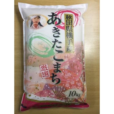 ふるさと納税 横手市 【令和7年産】あきたこまち厳選10kg×1袋(精米)横手市産