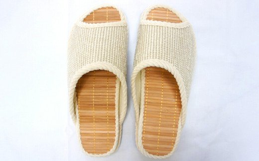 Ｄ型セノーテモールスリッパ　ベージュ　＜紳士用Lサイズ（約27.5cmまで）＞　【04301-0363】_イメージ2