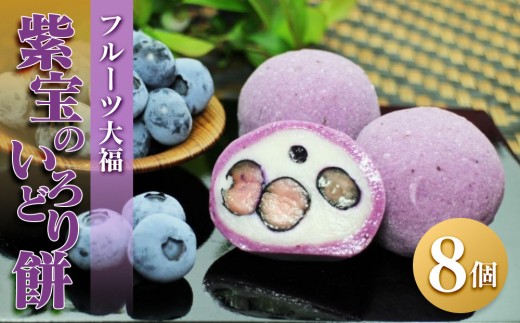 
                  【季節限定】フルーツ大福 紫宝のいろどり餅 ブルーベリー ブルーベリー大福 餅 スイーツ お菓子 和菓子 ギフト 風月堂
                