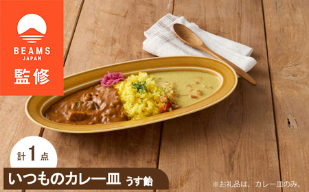 【美濃焼】 miyama. カレー うつわ いつも カレー皿 うす飴 瑞浪市 / ミヤマプランニング 食器 皿 プレート [AZCM058]