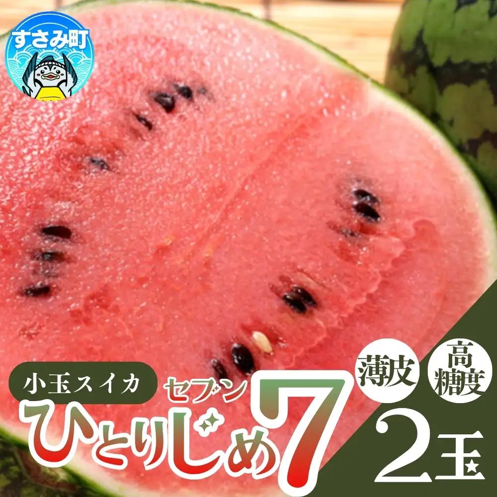 すいか 和歌山の小玉すいか「ひとりじめ7(セブン)」2玉入り 3.5kg以上【tec501C】
