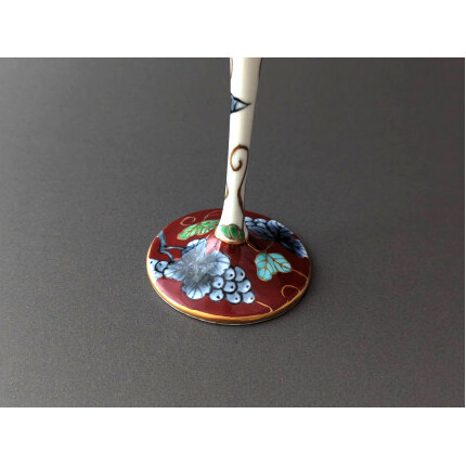 有田焼 ハイレッグペアワイングラス（小）（赤葡萄&青葡萄）東洋セラミックス A110-47_イメージ4