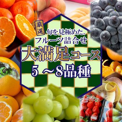 ふるさと納税 高松市 旬を見極めた、厳選フルーツ詰合せ【大満足コース】(5〜8品種)1回便
