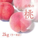 【ふるさと納税】【2025年先行予約】山梨市産 新鮮 桃 約2kg (5〜8玉)_ ふるさと納税 ふるさと もも モモ ピーチ フルーツ 果物 くだもの 人気 美味しい 山梨県 山梨市 山梨 送料無料 【配送不可地域：離島】【1305780】