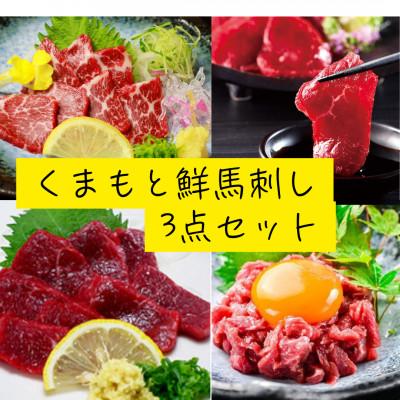 ふるさと納税 山江村 鮮馬刺しスライス3種セット(赤身・霜降り・ユッケ)(山江村) |  | 01