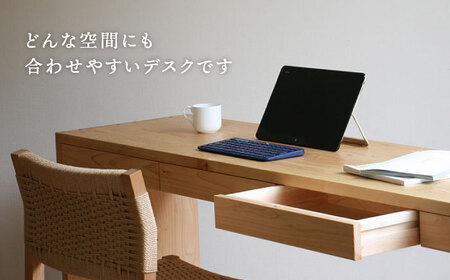 対馬ヒノキ デスク ( サイズオーダー可 )【家具製作所kiiro】 机  家具 ヒノキ テーブル  [WAL001]