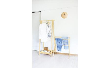 ドレスラック　メープル 【 旭川家具 北海道 旭川市 木製 家具 コート掛け ハンガーラック 洋服掛け 木製ラック 選べる樹種 シンプル ナチュラル 手作り 北欧 おしゃれ 天然木 無垢 】