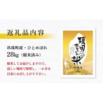 ふるさと納税 玖珠町 <先行受付>【令和7年 玖珠産・ひとめぼれ 28kg】頑固おやじのこだわり米(精米済み・減農薬) |  | 03