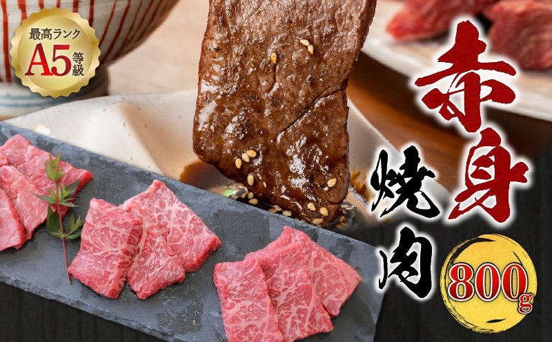
                  A5等級 鹿児島県産 黒毛和牛 赤身 焼肉 800g　K002-051_08
                