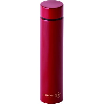 本漆だけの特別な質感のステンレスボトル【URUSHIPOKETLE180ml 無地 朱色 】【1454012】