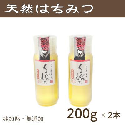 ふるさと納税 半田市 竹内養蜂の蜂蜜1種(くろがねもち2本) 各200g プラスチック便利容器