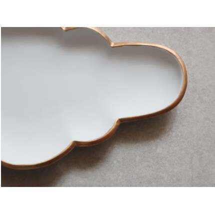 【アウトレット】 有田焼 Cloud 雲形のお皿（ ホワイト ）2枚 セット【 まるふく 】 訳あり 雲 可愛い かわいい カフェ おうちカフェ 食器 器 うつわ A24-173_イメージ3