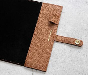 maf pinto (マフ ピント) 手帳カバー＆ブックカバー キャラメル ADRIA LINE レザー 本革 日本製