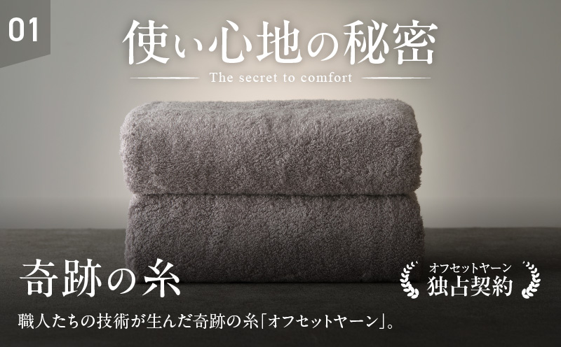 めっちゃええや～ん24 バスタオル 2枚 パープルグレー G3117