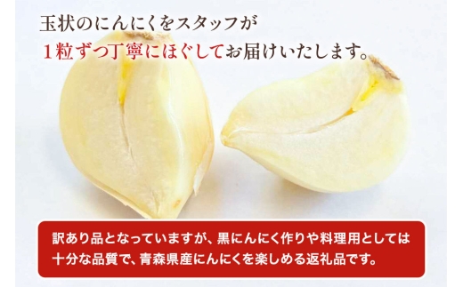 訳あり 乾燥にんにく 無選別バラ300g 青森県産 [ニンニク にんにく 野菜 根菜 国産 青森 十和田市]