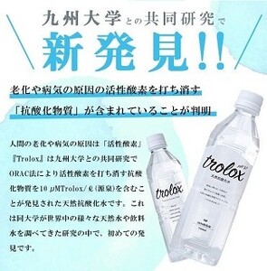 B2-5025-mo／＜母の日ギフト＞天然抗酸化水トロロックス（500ml×24本）