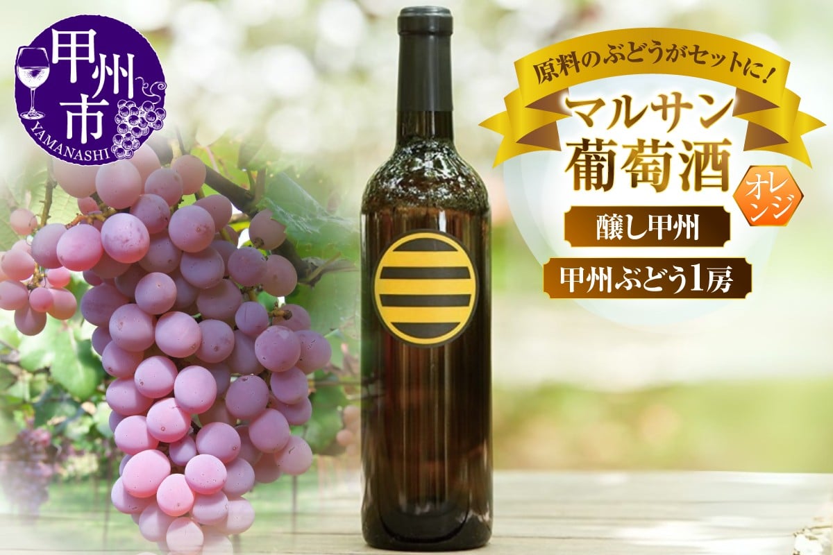 
            マルサン葡萄酒 甲州ワイン＆甲州ぶどう ちょっとニッチなセットになります！（MG）B13-670 【ワイン マルサン葡萄酒 オレンジワイン 甲州市 山梨県】
          