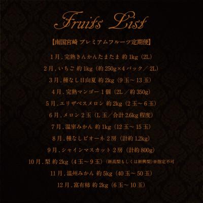 ふるさと納税 新富町 【発送月固定定期便】南国宮崎 プレミアムフルーツ定期便Vol.2【G47】全12回 |  | 01