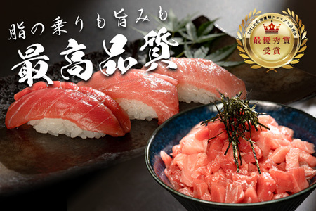 【高知県大月町産 本マグロ】 4種盛り900g