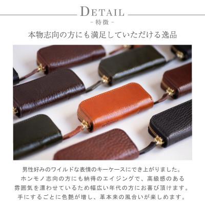 ふるさと納税 和泉市 【本革 キーケース】4連タイプ アニリンレザー(タンニン鞣し牛革)【apo-16tw-CHO】 |  | 01