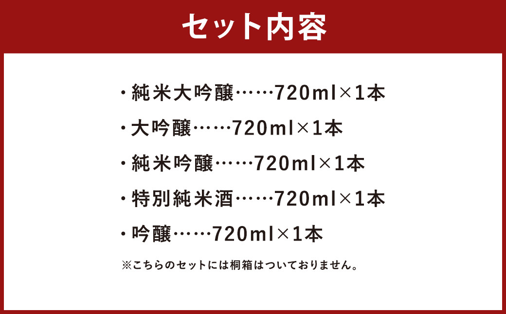 【南部美人】宅飲みセット 5本 飲み比べ