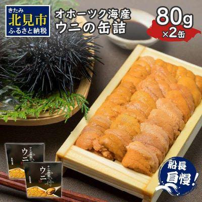 ふるさと納税 北見市 オホーツク海産　ホタテの缶詰 80g×4缶