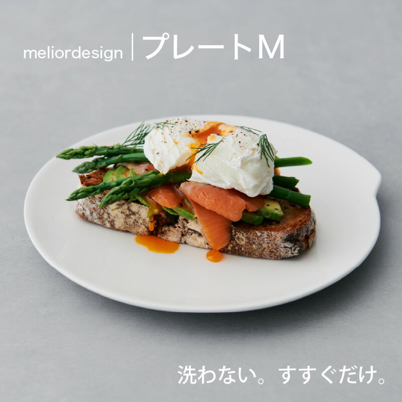 【ふるさと納税】 meliordesignプレートM ：洗剤不要で時間とお金を節約！便利なキッチンアイテム！【 お皿 プレート 皿洗い 洗剤不要 主婦 味方 キッチン 料理 一人暮らし 送料無料 】