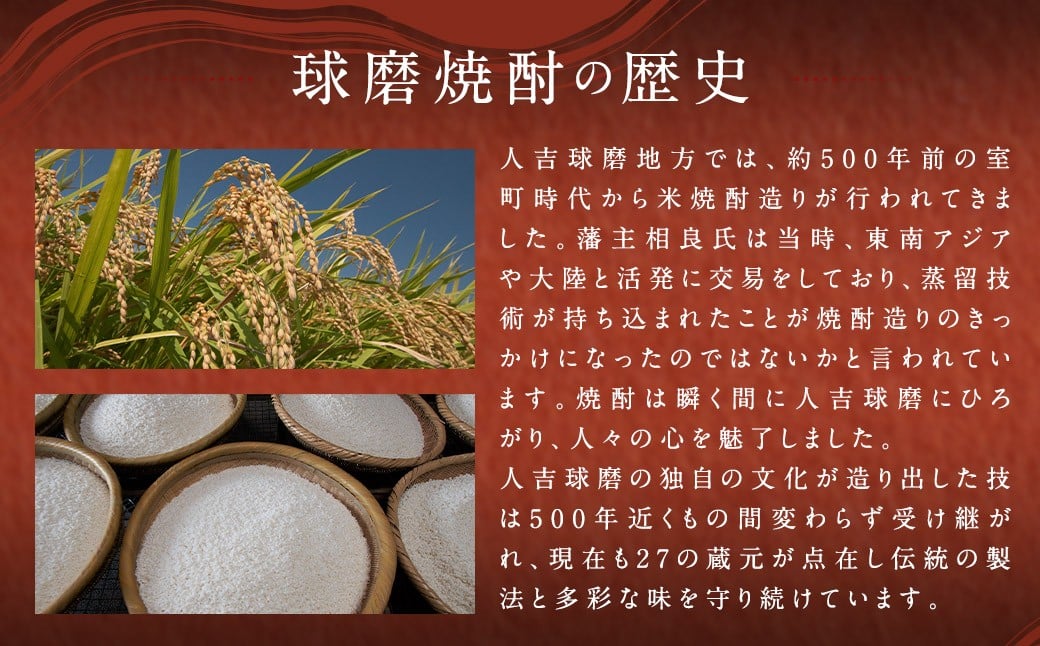 人吉の酒「金しろ、銀しろ」本格 米焼酎 2本セット