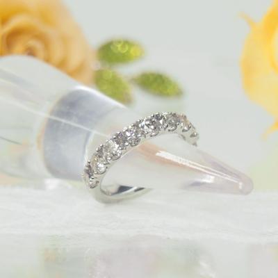 ふるさと納税 甲府市 プラチナ 2.0ctハーフエタニティダイヤモンド リング　HR-009022 |  | 01